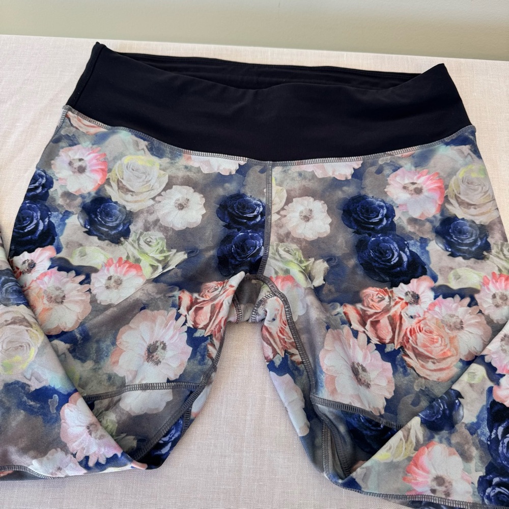 Floral Leggings Womens Feminine Yoga Pilates Girly 0018 - Picture 9 of 16